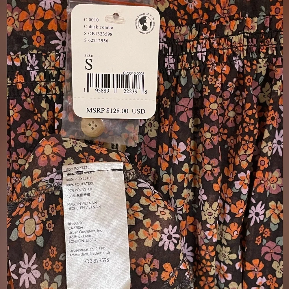 Free People Floral Bonnie Dress NWT Size Small